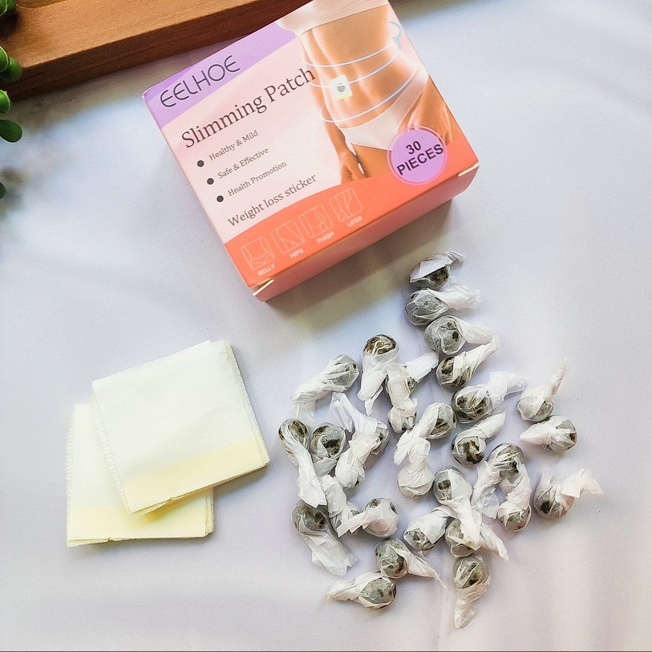 قرص ناف لاغری کره ای 30 عددی اورجینال و اصلی همراه با چسب مخصوص