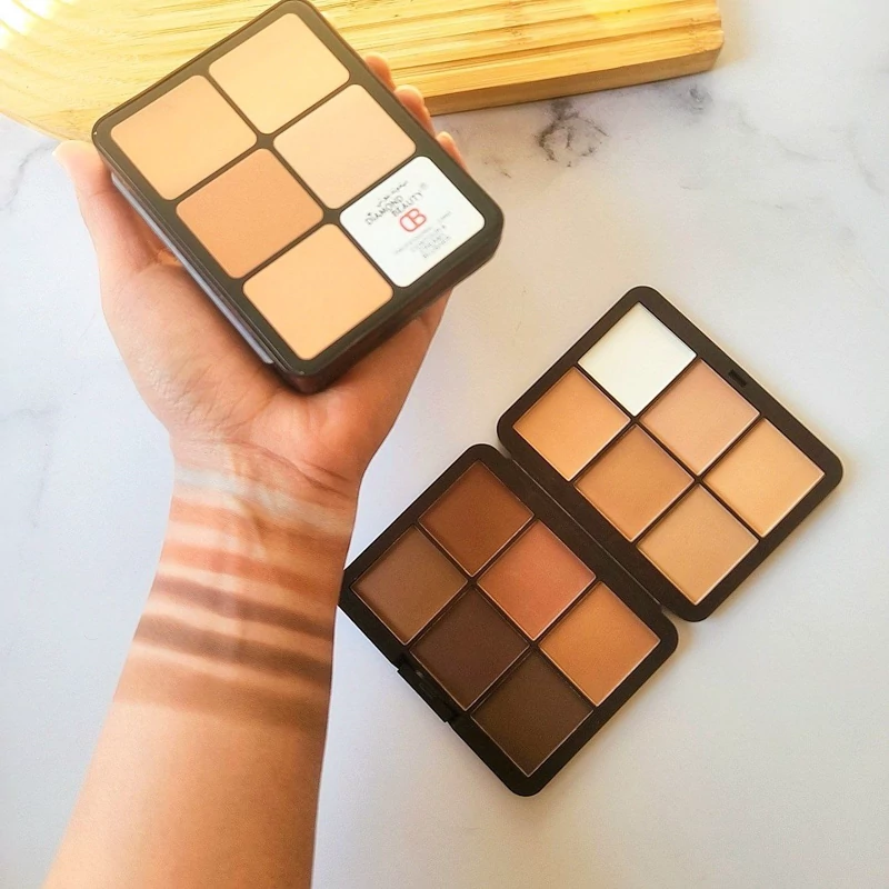 پالت کانتور و کانسیلر پودری 12 رنگ دیاموند بیوتی