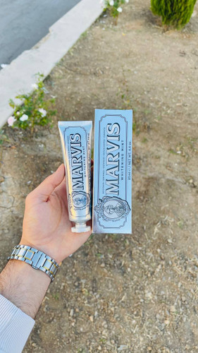 خمیر دندان مارویس مدل whitening حجم 85 میل اصلی و اورجینال